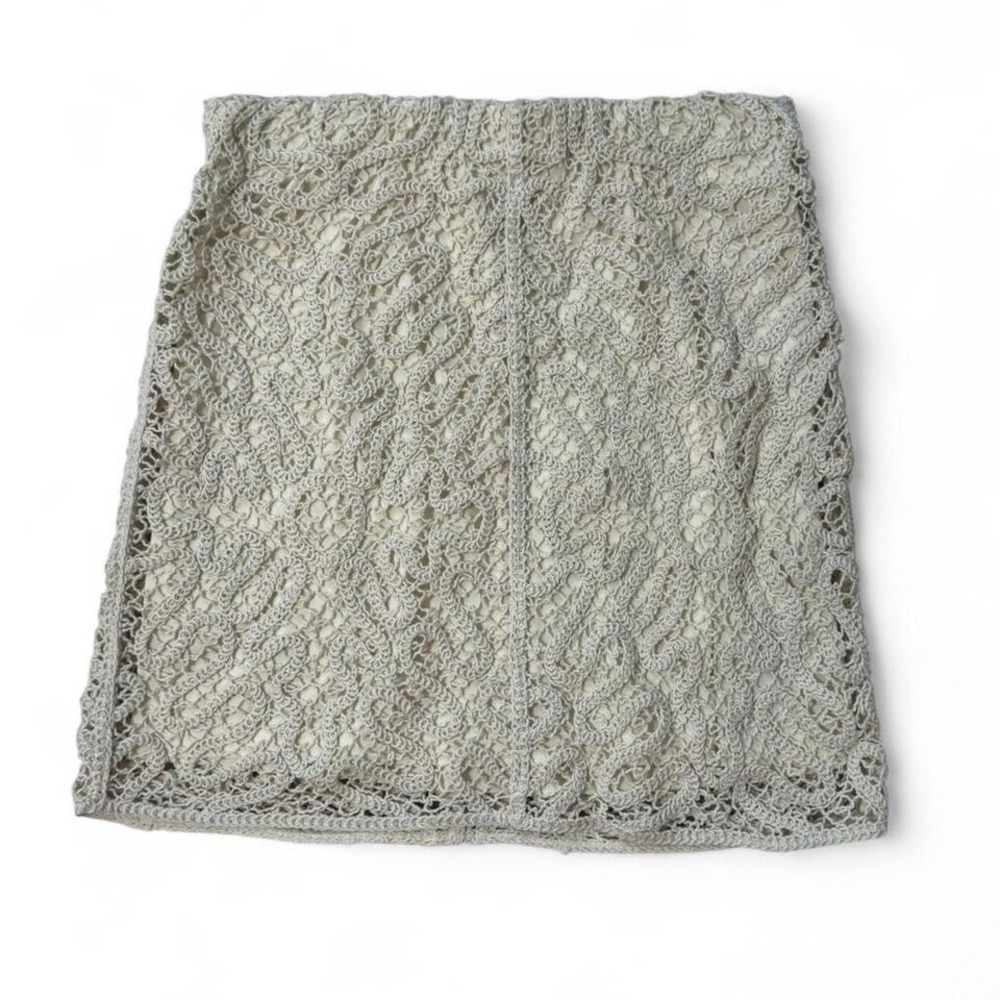 NWT A New‎ Day cream lace mini skirt Size S
